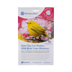 WindowAlert Aspen Leaf Autocollant anti-collision - Réfléchissant aux UV - Pour protéger les oiseaux sauvages des collisions de verre