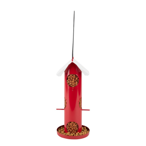 Brownstone Tube Feeder (Red) | Wild Birds Unlimited