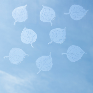 WindowAlert Feuilles Trembles – Autocollants Anti-Collision Oiseaux, Réfléchissants UV, Protection Vitres Et Fenêtres